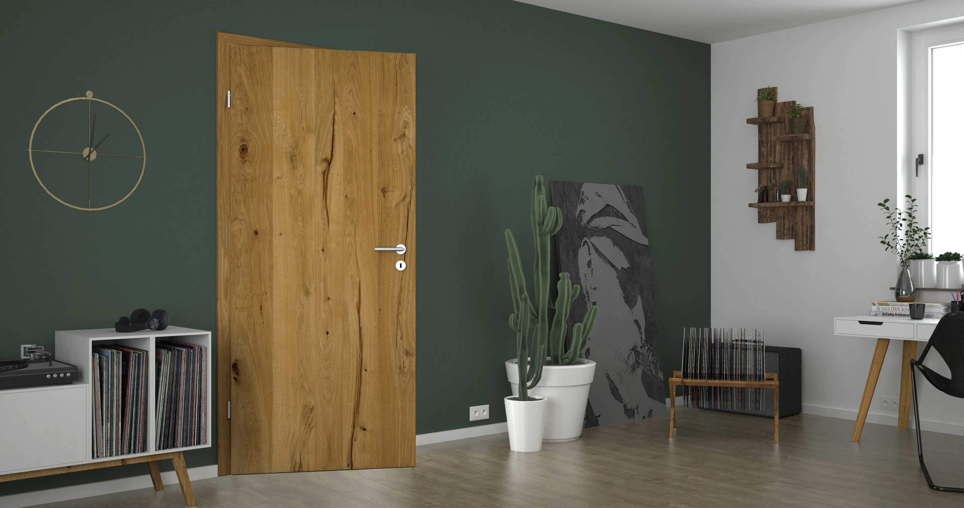 Lobo Türen Furnier Antik Eiche Tür und Zarge