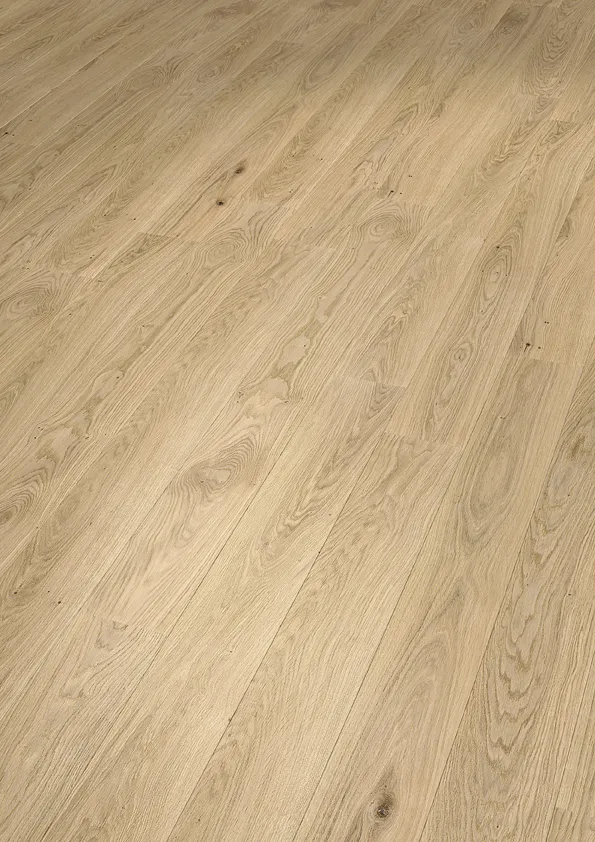 Eiche astig gebürstet weiß geölt (splintfrei) Landhausdiele Eiche astig gebürstet weiß geölt (splintfrei) Landhausdiele