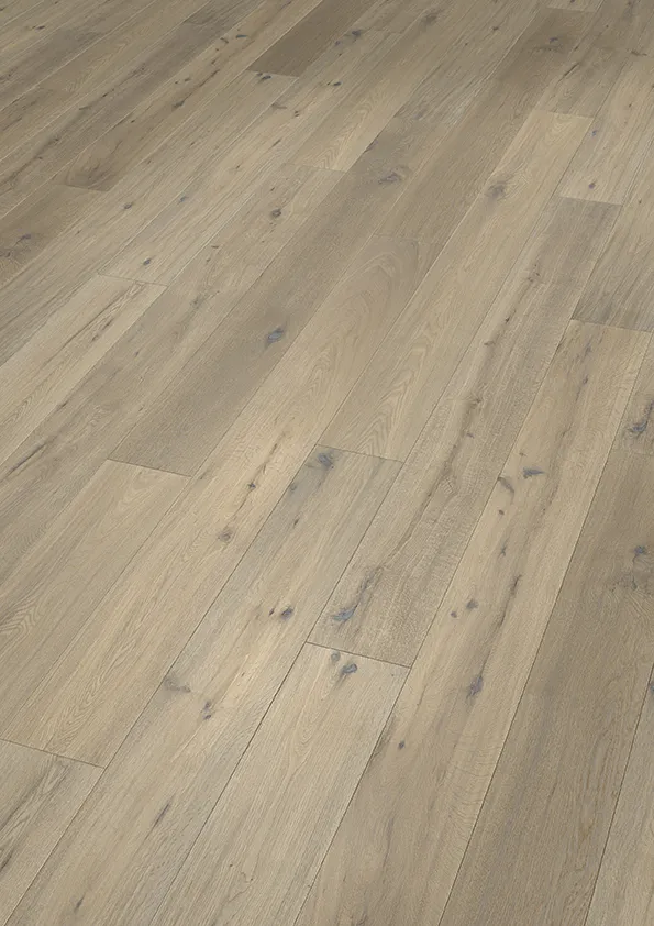 Eiche astig handgehobelt geräuchert weiß geölt Eiche astig handgehobelt geräuchert weiß geölt