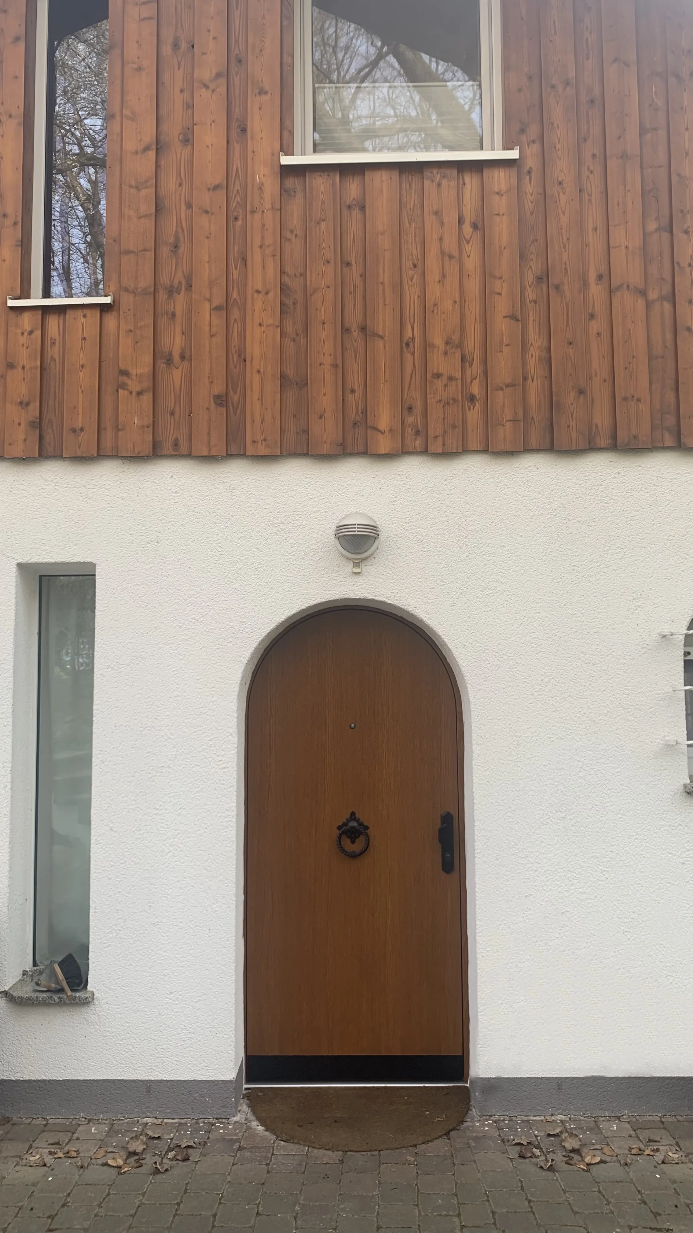 Eiche Rundbogen Holzhaustür Eiche Rundbogen Holz Haustür Bauvorhaben Gründau Breitenborn