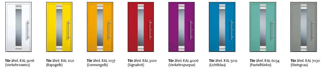 Sonder RAL Farben bei Einganstüren