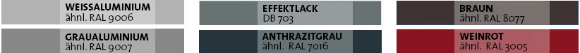 Standard RAL Farben bei Eingangstüren
